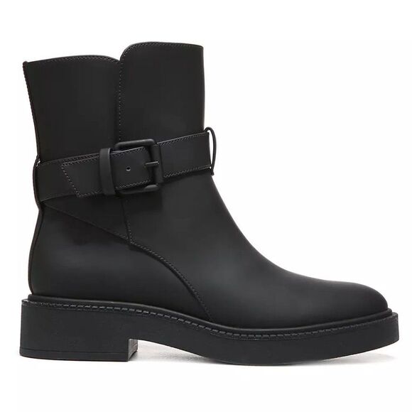 Vince Shoes - VINCE Kaelyn Water-resistant Leather Buckle Boots